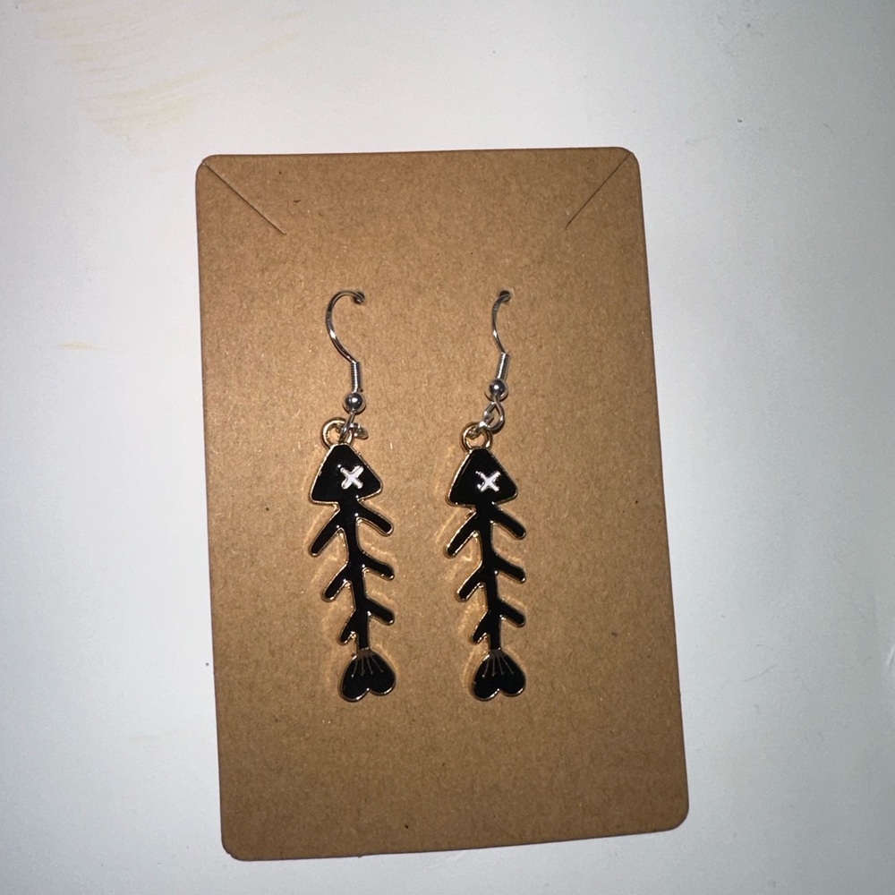 Random Drop Earring Pair Handmade - Picture 4 of 8